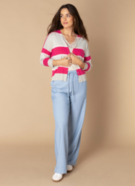 IVY BEAU NICKI VEST STREEP BONBON/MULTI COLOR/PINK(sale kan niet retour)
