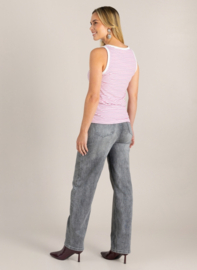 IVY BEAU GRACIANA HEMD WHITE/RED STRIPE