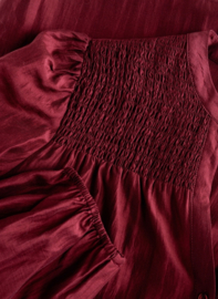 YEST SARINA BLOUSE WINE RED
