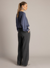 YEST USANDRA BROEK MID GREY MELANGE L/32