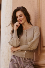 LADY DAY LISA VEST TAUPE(sale kan niet retour)