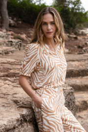 IVY BEAU MIEKE TOP CARAMEL/MULTI COLOR
