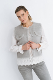 MAICAZZ PLOWER-VEST GREY MELANGE