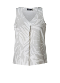 YEST TINA TOP SOFT GREY/WHITE