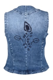 DNM PURE BY ZIZO GRACE JEANS GILET MIDBLU/NAVY