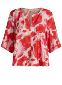 YEST MYLENE BLOUSE BRIGHT PINK/MULTICOLOUR