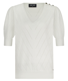 LADY DAY LYNDA OFFWHITE KNITWEAR(sale kan niet retour)
