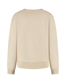 LADY DAY SUNDAY MELANGE/ VANILLA MELANGE SWEATER