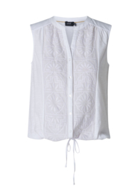 YEST TOP TEREZA WHITE/BORDUURSEL