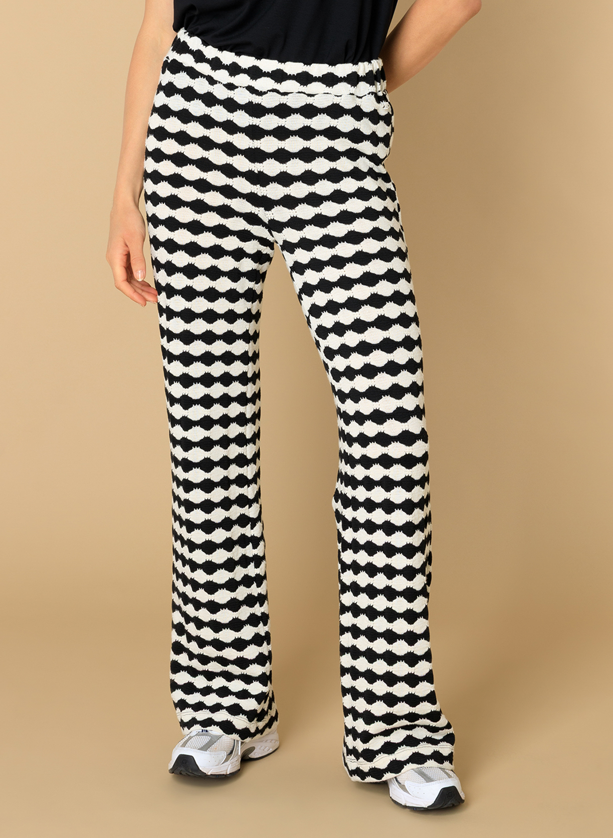 IVY BEAU PRE HERFST EMILIA BROEK BLACK/MULTI-COLOUR