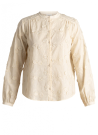 YEST RAYA ESSENTIAL BLOUSE BEIGE CREAM