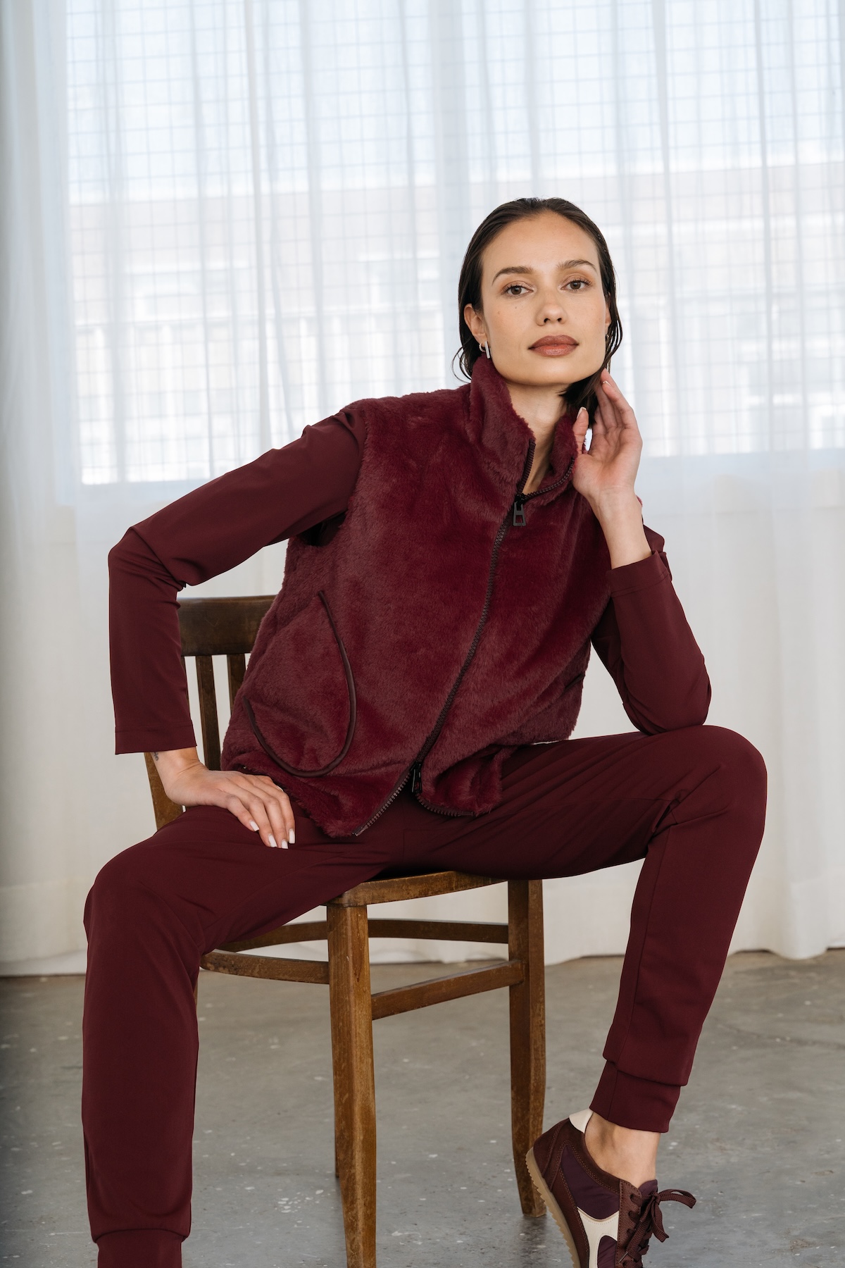 MAICAZZ BEIJNG-GILET PLUM