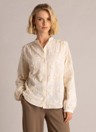 YEST RAYA ESSENTIAL BLOUSE BEIGE CREAM