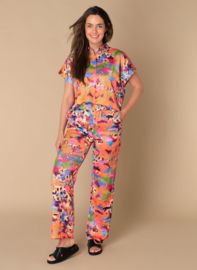 IVY BEAU NAYRA BROEK BRIGHT ROSE/MULTI CO(sale kan niet retour)