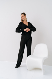 MAICAZZ LEXX BROEK BLACK GLITTER(sale kan niet retour)(WACHT OP MIJN BEVESTIGINGSMAIL IVM VOORRAAD)