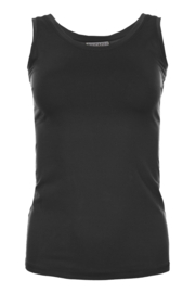MAICAZZ ROMA HEMD BLACK GLANS/RONDE HALS