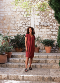 IVY BEAU GWENNE JURK DARK RED
