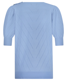 LADY DAY LYNDA TOP SKY KNITWEAR(sale kan niet retour)