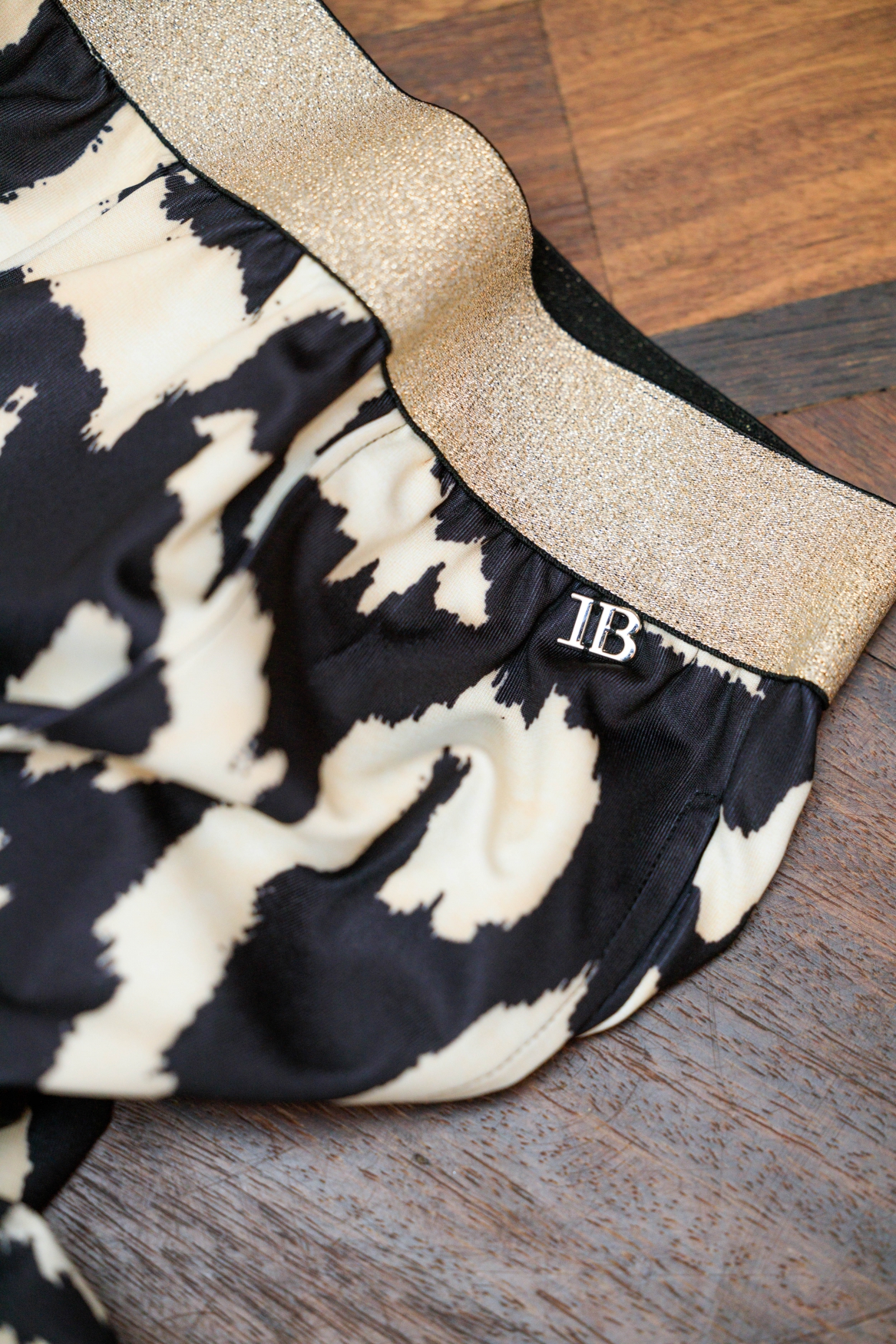 IVY BEAU ROWENA BROEK BLACK/MULTI-COLOUR