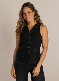 IVY BEAU SABINA GILET BLACK JEANS