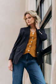 ZIZO PHIRIS-JACKET PINSTRIPE GOLD
