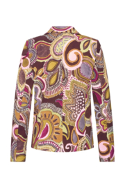 MI PIACE BLAZER BIG PAISLEY PRINT MULTI MAGENTA