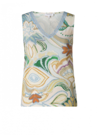 IVY BEAU MAISIE TOP SAND/MULTI-COLOUR