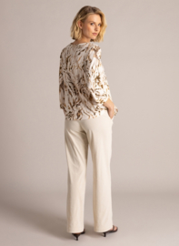 YEST SORINA TOP BEIGE CREM/MULTI CO