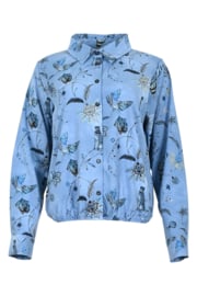 MAICAZZ PYDIA-BLOUSE BLUE BUTTERFLY