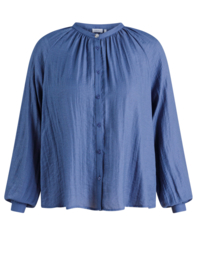 YEST URMINA BLOUSE FADED BLUE
