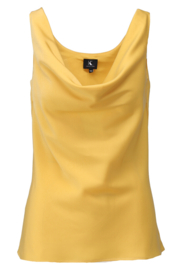 K-DESIGN A681 TOP MIMOSA/GEEL MOUWLOOS SATIJN LOOK(sale kan niet retour)