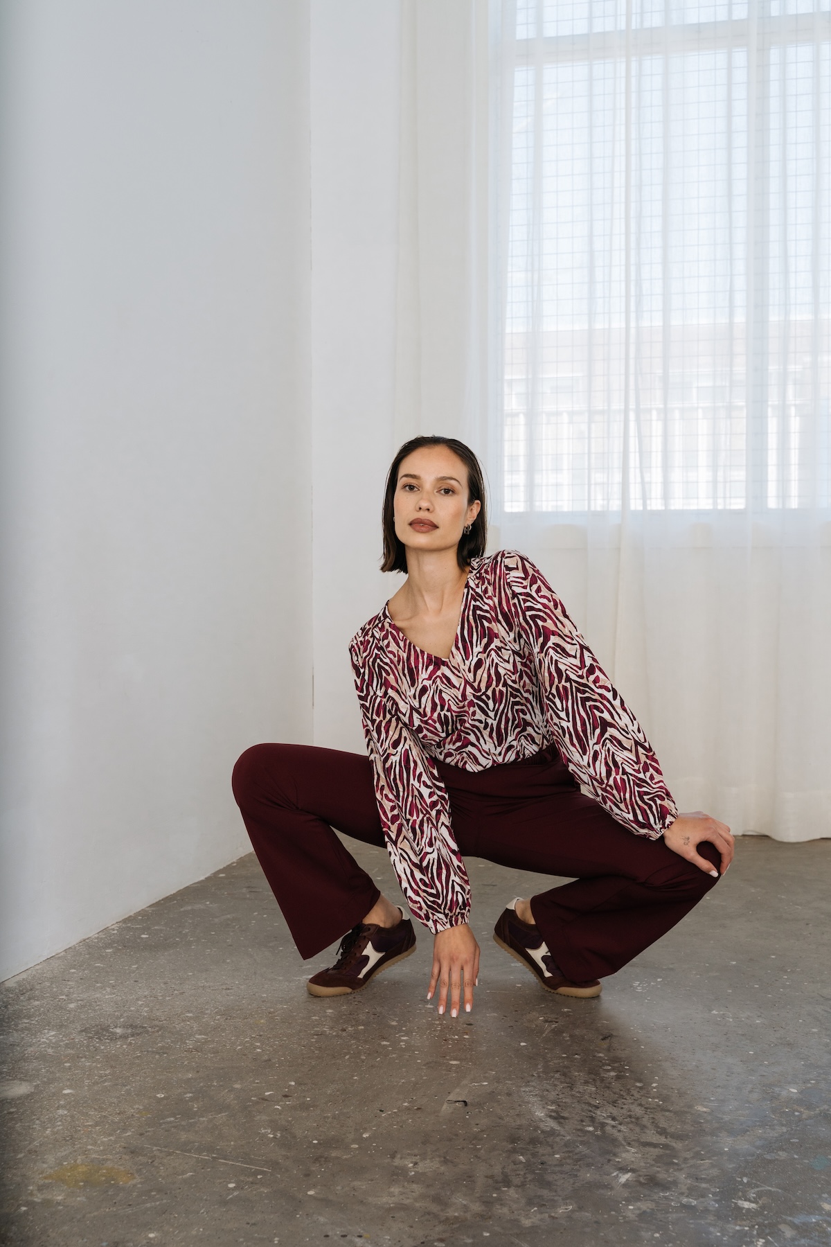 MAICAZZ RYLIE-TOP ZEBRA PLUM TRV
