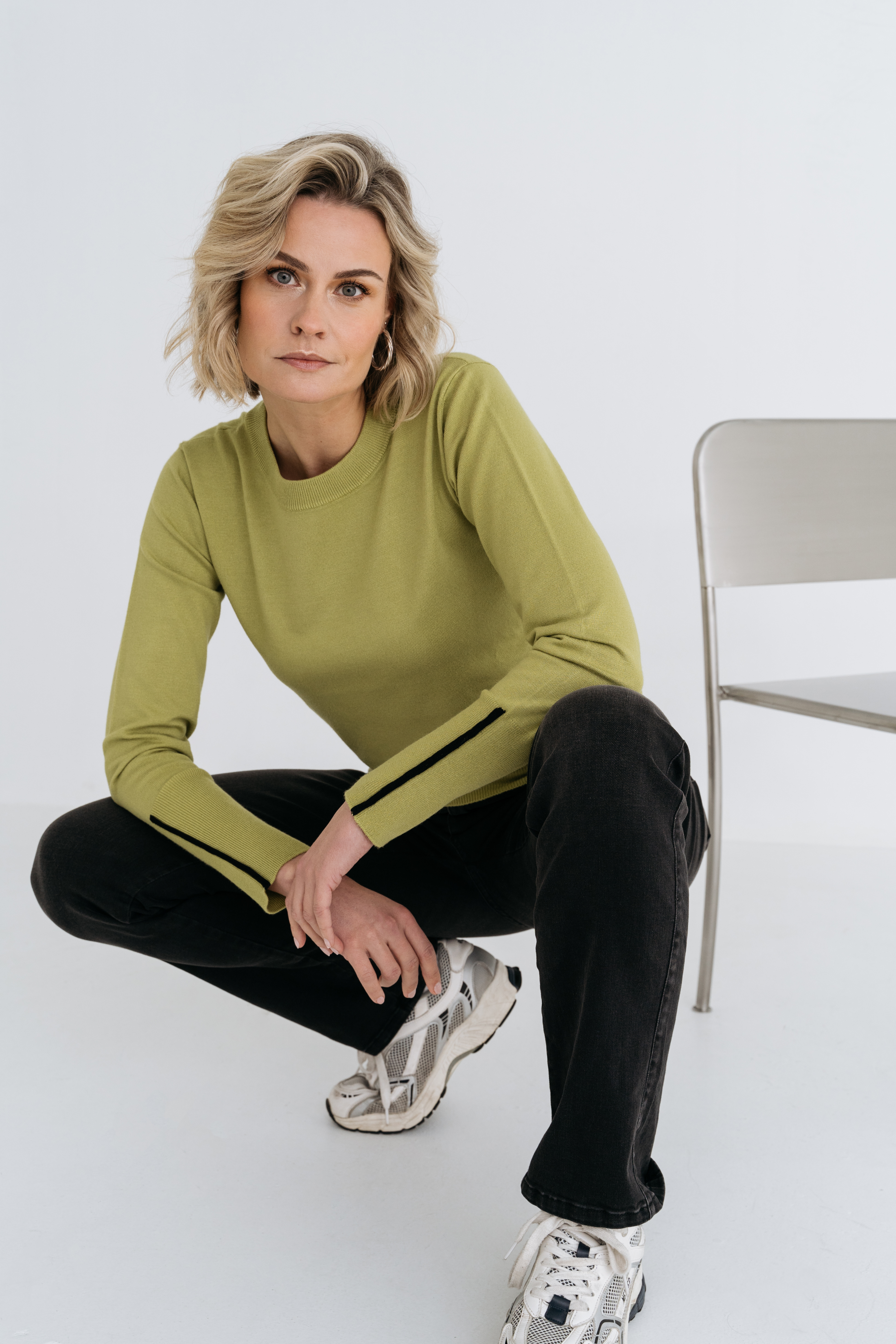 MAICAZZ PLUME- SWEATER LIME KNITWEAR