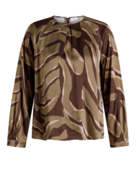 YEST UMA TOP BROWN/OLIVE GREEN