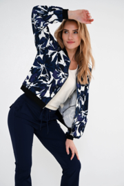 MAICAZZ JOSSY JACKET/BOMBER BLUE FLOWER TRV(sale kan niet retour)