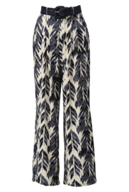 K-DESIGN A100/P907 BROEK BLAUW MET DESIGN &RIEM(sale kan niet retour)