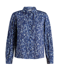 YEST USSIA BLOUSE DARK BLUE/MULTI COL
