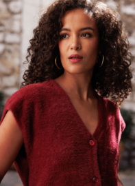 IVY BEAU GRACE TOP/VESTJE STONE RED