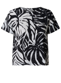 YEST TOMASINA BLOUSE BLACK/WHITE
