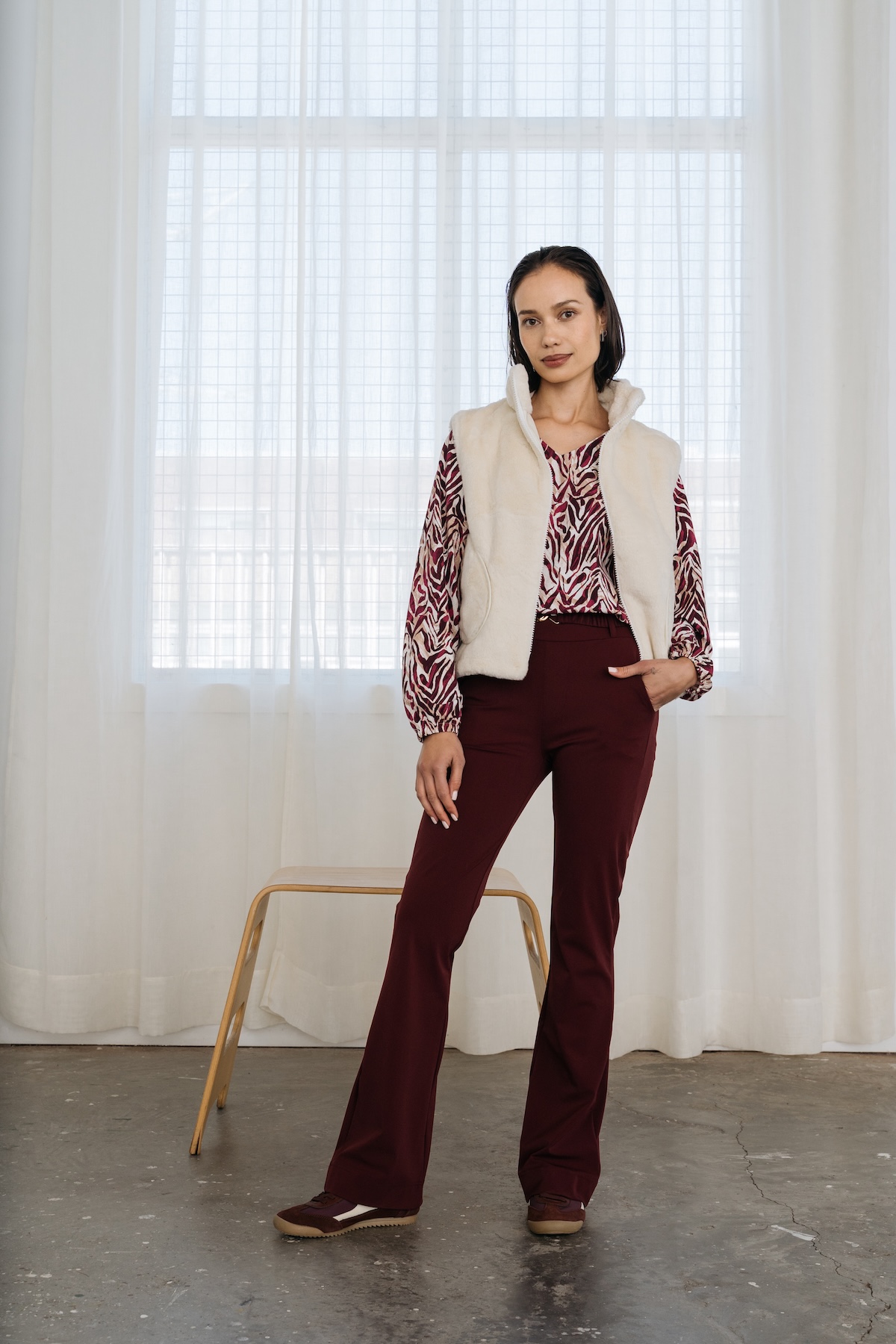 MAICAZZ RYLIE-TOP ZEBRA PLUM TRV