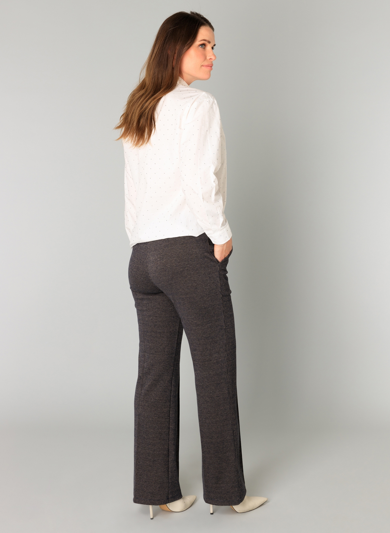 YEST NALYLA PRE HERFST BROEK 5699 DARK NAVY/MELANGE