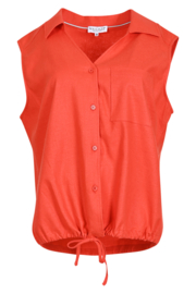 MAICAZZ JOLENE SLV BLOUSE CORAL