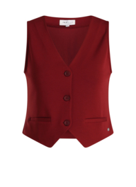 IVY BEAU GIVENNY GILET DARK RED