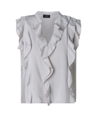YEST THALIA TOP SOFT GREY ROEZELS
