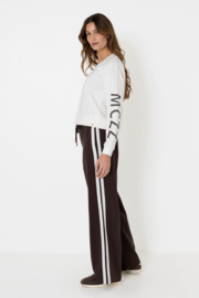 ZIZO REIDA BROEK BROWN/STRIPE OFFWHITE