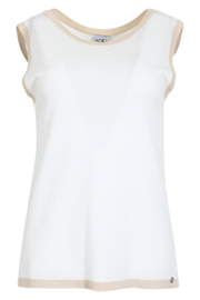 MAICAZZ NOLANGE TOP OFFWHITE/L.SAND