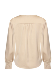 MI PIACE TOP KNOTTED SATIN SAND