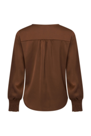 MI PIACE TOP KNOTTED SATIN CHESTNUT