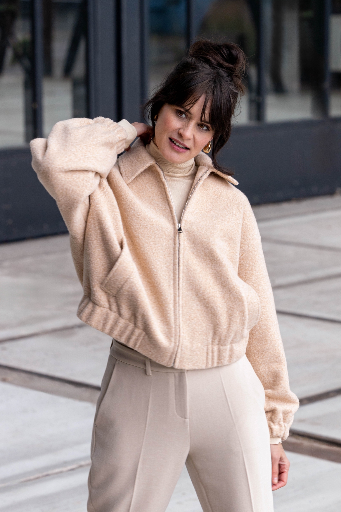 YEST ZEYNEP JACKET SAND/MELANGE 10910 PRE ORDER