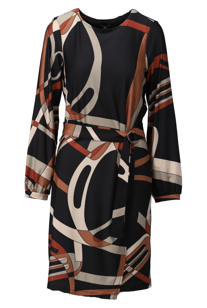 K-DESIGN B320 JURK MET RONDE HALS & DESIGN P048